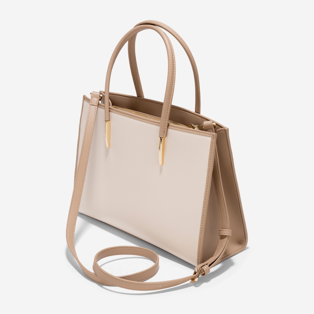 [Ưu Đãi 15.09] Vascara Túi Tote Nhấn Viền Layer - TOT 0154