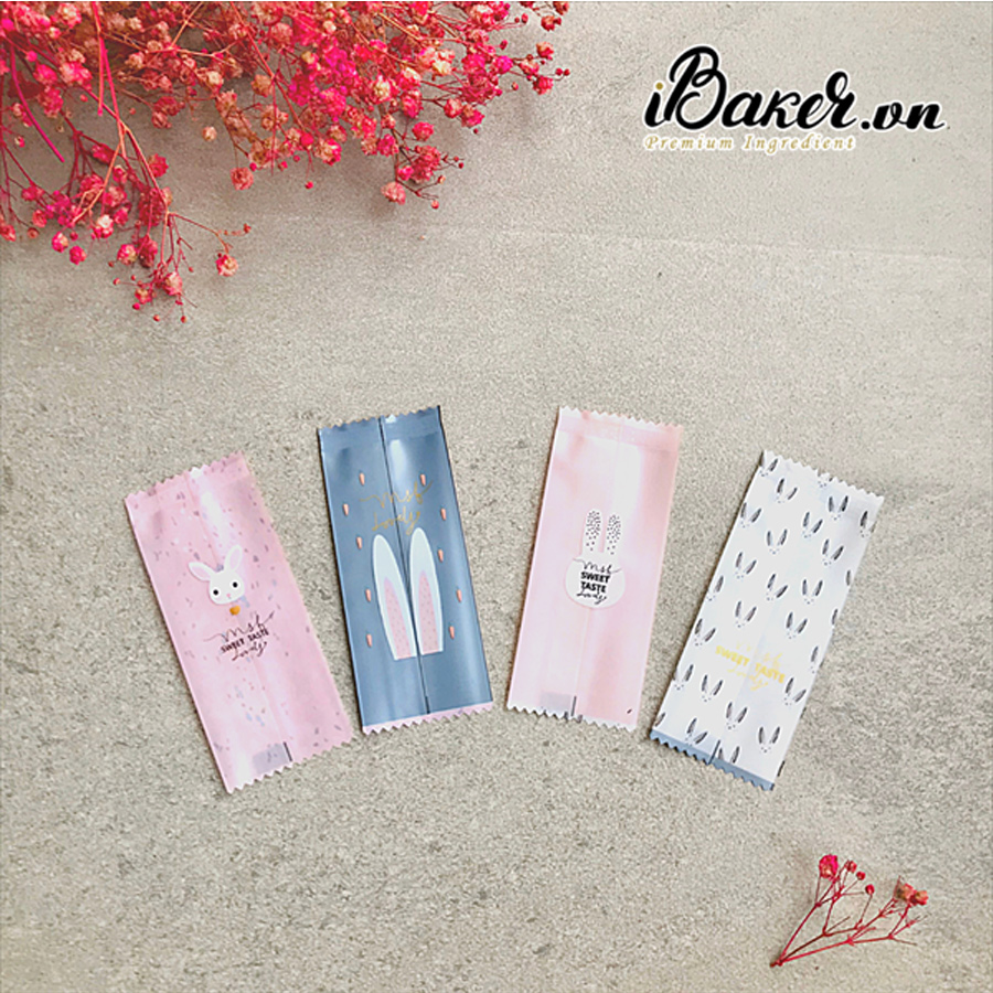 Túi kẹo Nougat nhiều mẫu (xấp 100c)