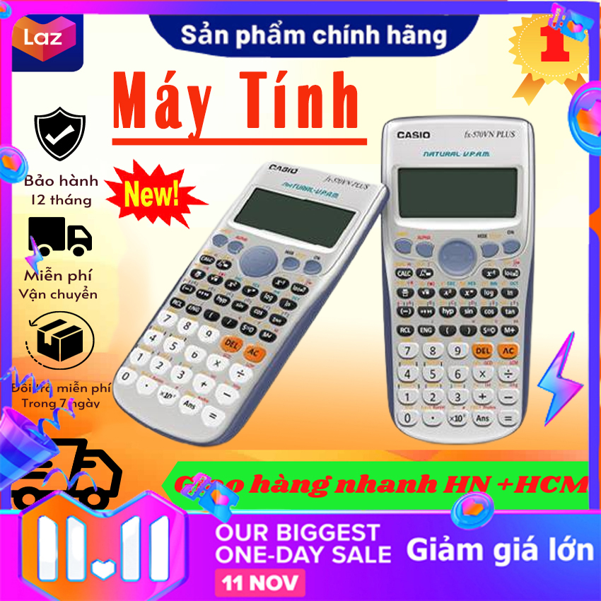 Máy tính casio 570 es plus vs máy tính học sinh casio 570es plus.siêu bền gọn nhẹ cho học sinh shop cheeryq