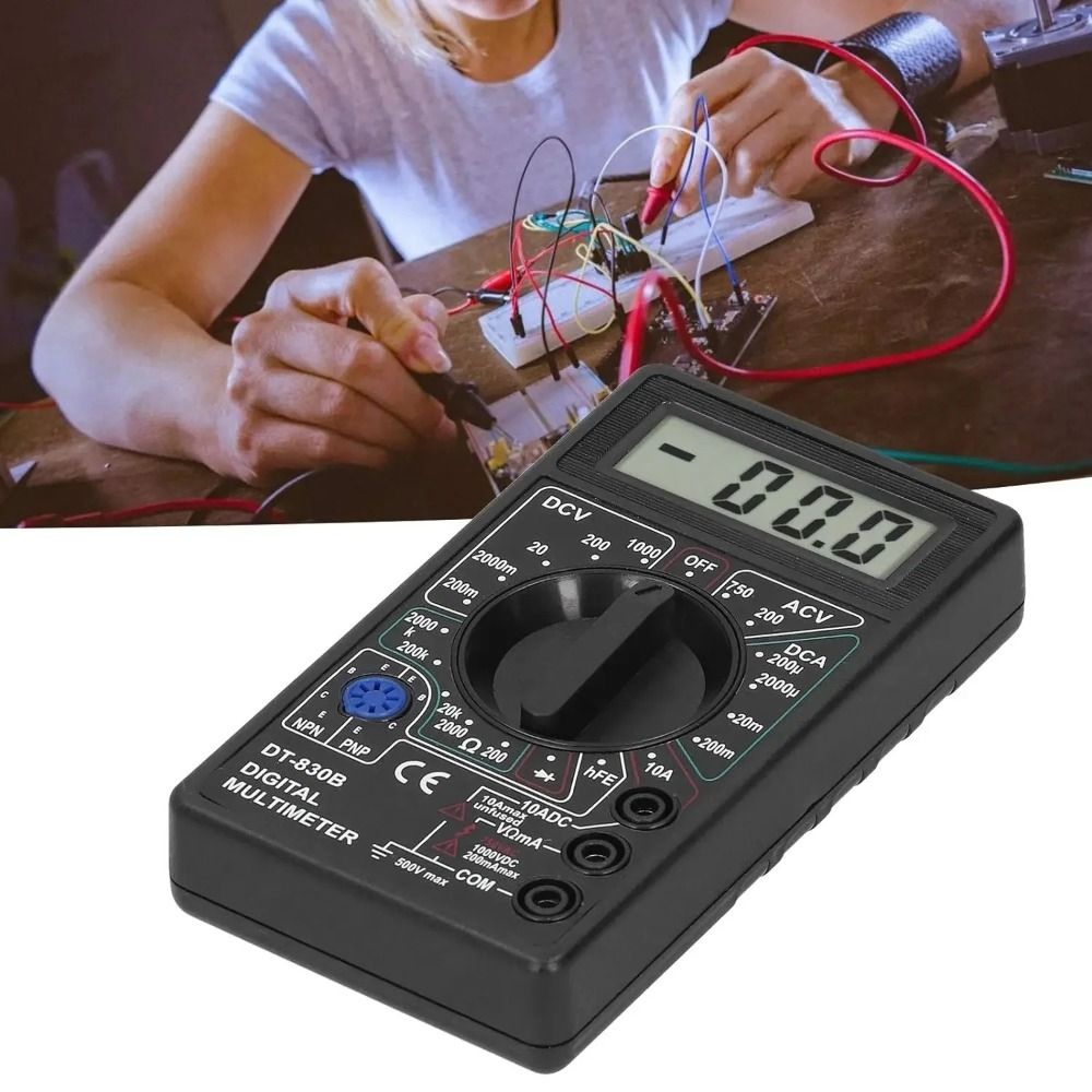 Portable Multifunctional Digital Multimeter LCD Display Overload ...