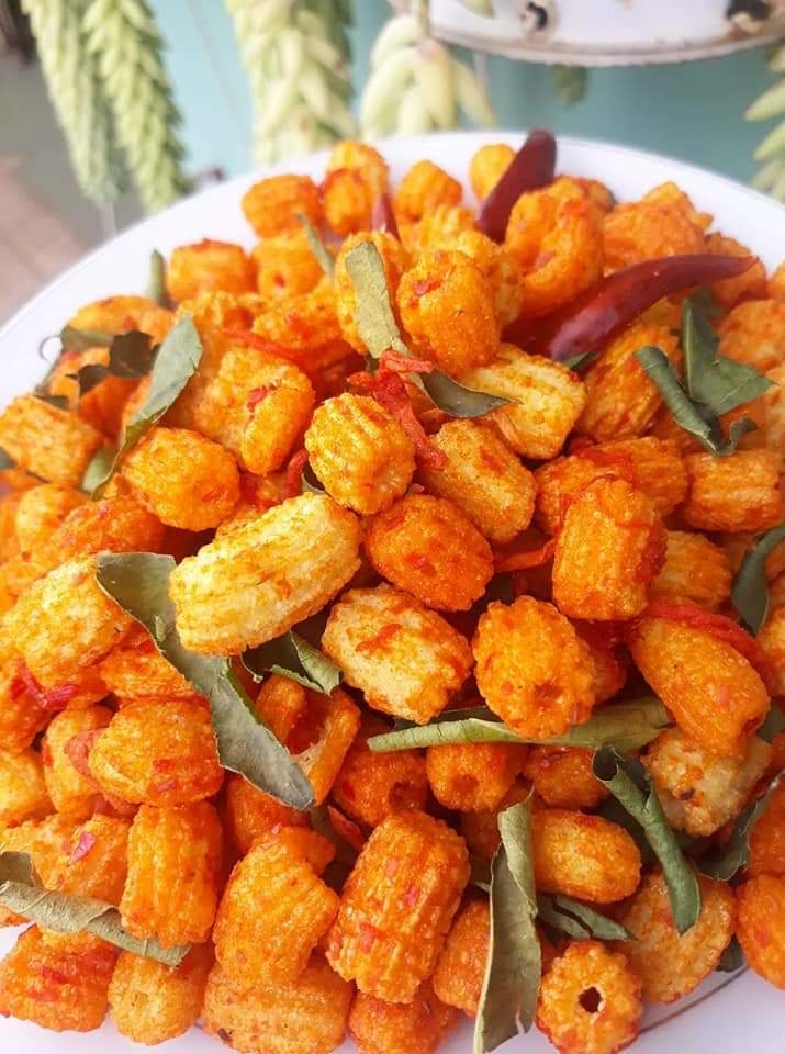 Nui chiên tỏi ớt hộp 180gram