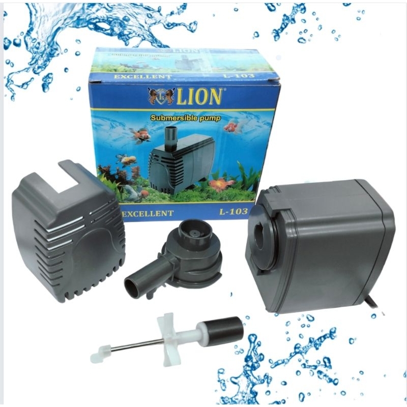 LION L 103 Pompa Aquarium kolam hidroponik