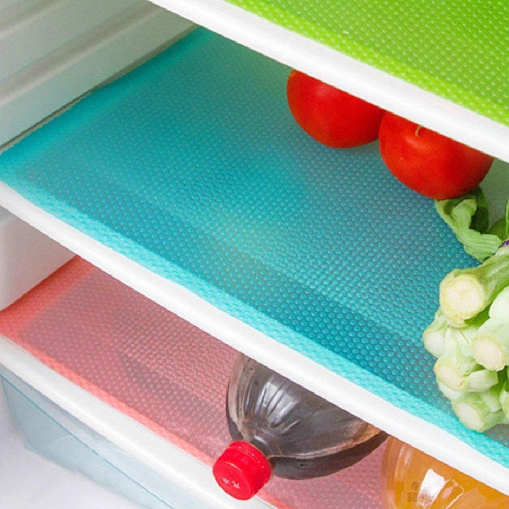 2 Pcs Kitchen Refrigerator Mat / Drawer Paper / Cabinet Wardrobe​​Moisture-Proof Pad / Waterproof Moisture-Proof Antibacterial Wardrobe mat