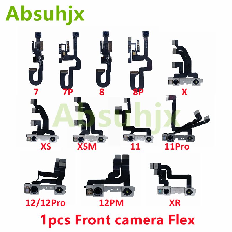 Absuhjx Front Camera Flex Cable iPhone 7 8 X XS Max XR 11 Pro 12 Small ...