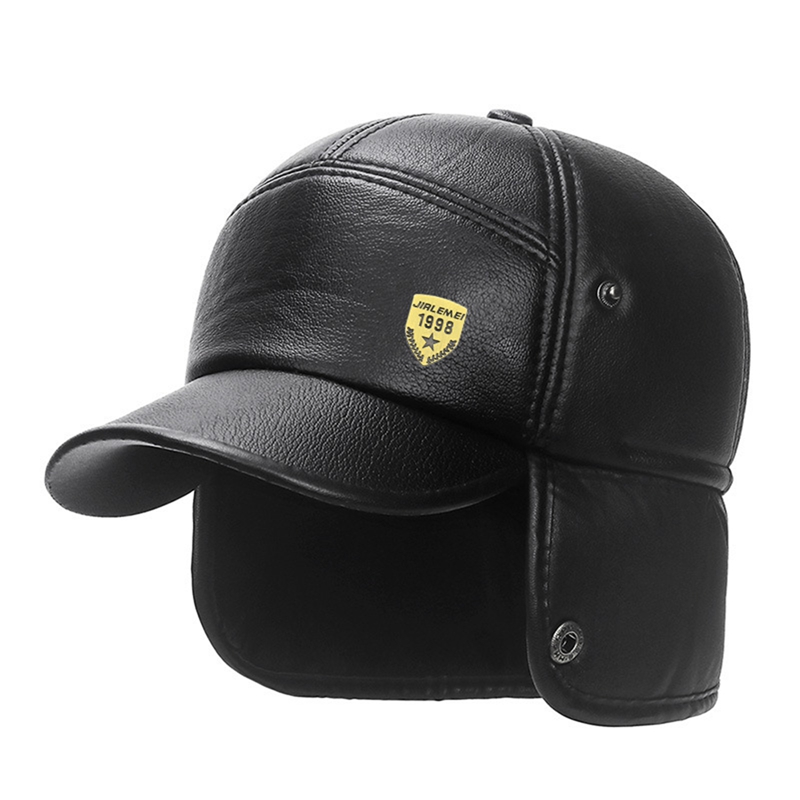 Winter Warm Cap Baseball Cap Men Snapback Dad Hats Earflaps Plush Baseball Hat Winter Warm Ears Protected Cap