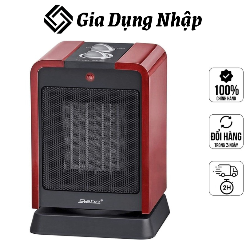 Ceramic Heater Fan STEBA KH2, Heater, Winter Heating Equipment, Capacity 1500W, Anti-overheating, for 25m2 room, Imported from Germany, 12 Month WarrantyCeramic Heater Fan STEBA KH2, Heater, Winter Heating Equipment, Capacity 1500W, Anti-overheating, for