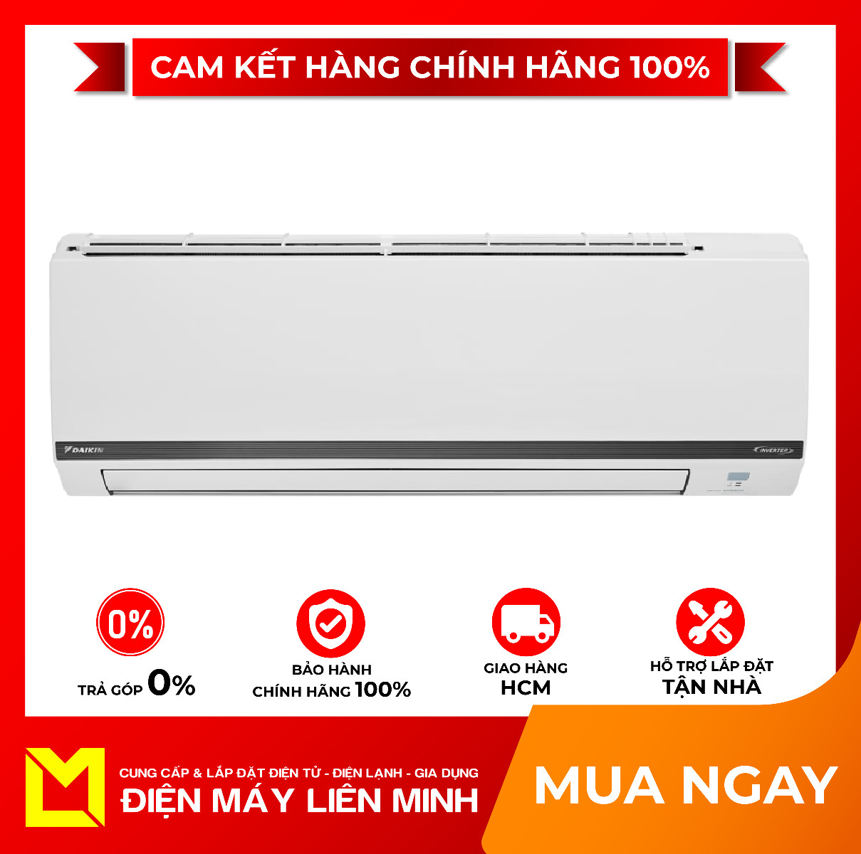 Máy lạnh Daikin Inverter 2.5 HP FTKB60WAVMV Mới 2022 Hẹn giờ bật tắt máy, Chức năng hút ẩm, Tự khởi động lại khi có điện – giao hàng miễn phí HCM