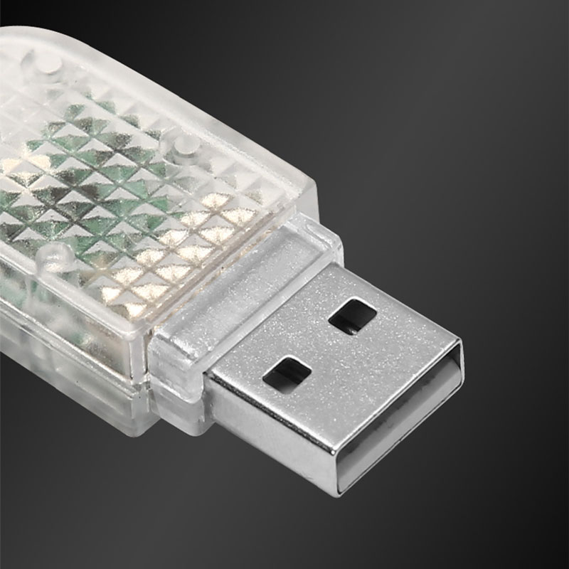 Đèn LED Tạo Không Khí Cho Xe Hơi 5V Công Tắc Cảm Ứng USB Mini Đèn LED Tự Động Điều Khiển Âm Thanh Nhiều Màu Đèn Trang Trí Xung Quanh Sản Phẩm Xe Hơi