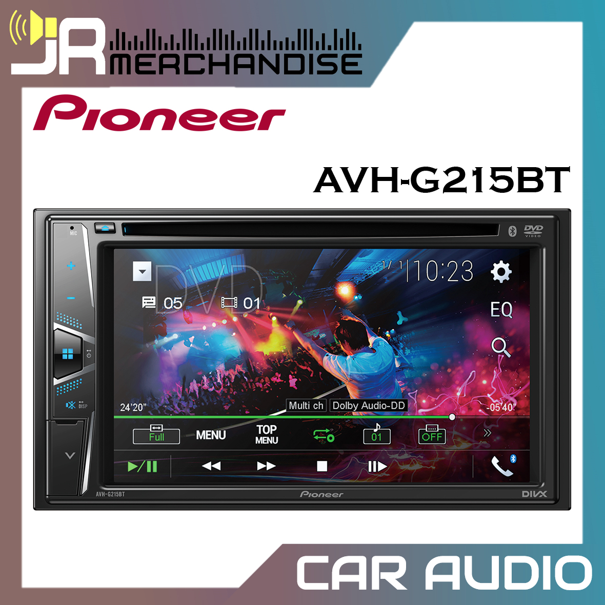 Pioneer (AVH-G215BT) 6.2 In-Dash Din Media Car Stereo Receiver WVGA  Touchscreen Display Lazada PH