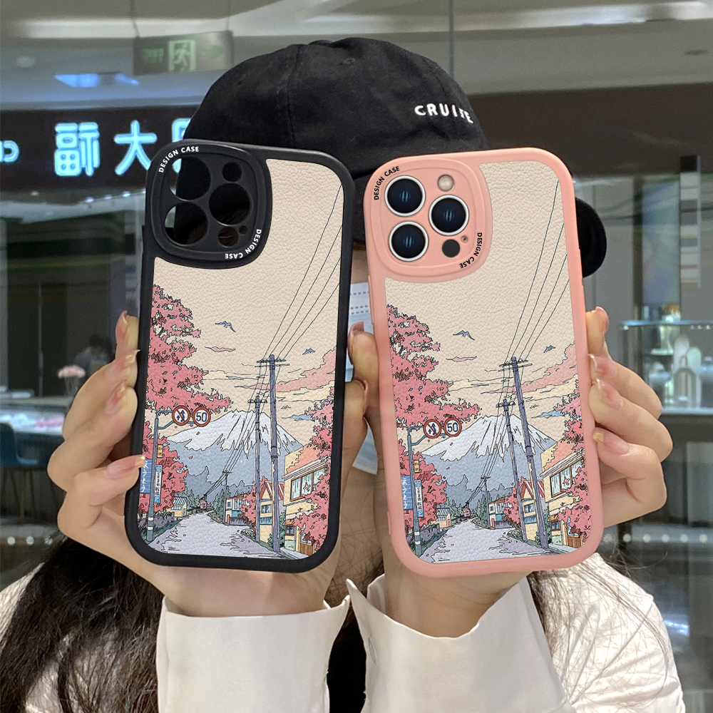 AMORVOR%20for%20Vivo%20Y03%20Y18%20Y18E%20Y18S%205G%20Back%20Cover%20PU%20Leather%20Comic%20Street%20Phone%20Case%20Soft%20Silicone%20Edge%20Phone%20Cover%20-%20Image%204