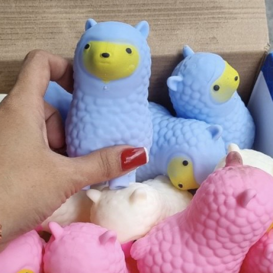 Đồ Chơi Squishy Cừu Xã Stress Có Đèn