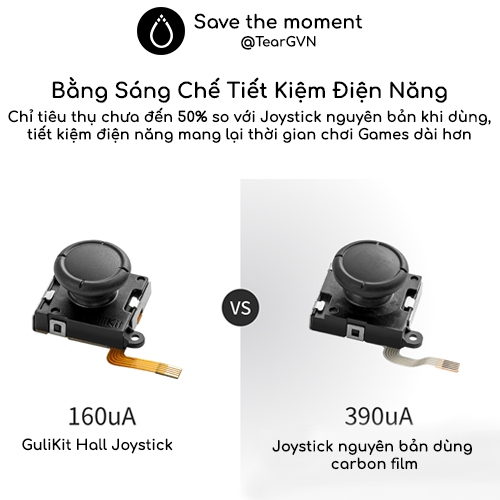 Joystick TMR GuliKit mượt mà và độ nhạy cao cho Nintendo Switch Oled / Switch 1 / Switch Lite