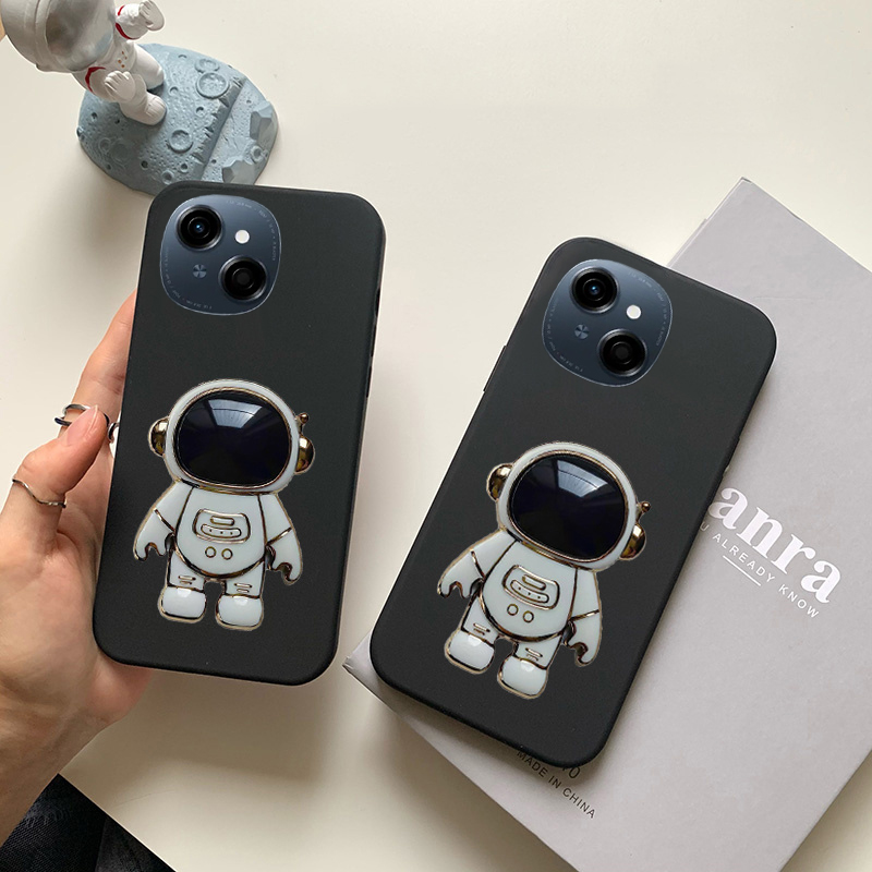 Phone cover Tecno Spark Go 2050 Spark Go 1S 1 POP9 Back cover Fashionable Cartoon Astronaut Stand dustproof Smooth For Tecno Spark Go 1 1S 2025 Tecno POP 9 Phone cases. 
