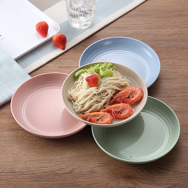 SET 6 ĐĨA LÚA MẠCH Đĩa Lúa Mạnh SIÊU XINH Chất Liệu Lúa Mạch An Toàn Cho Sức Khoẻ