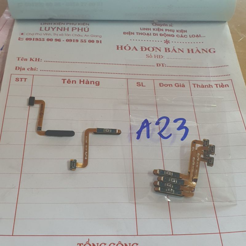 Dây nút nguồn vân tay samsung A23 bao đổi trả