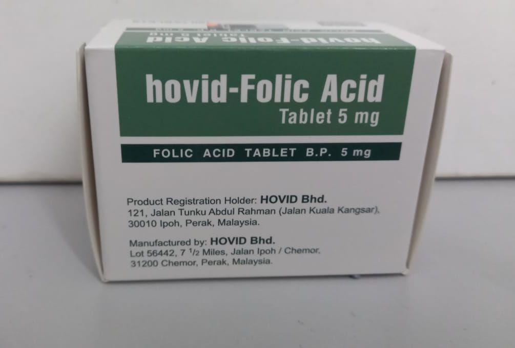 Hovid Folic Acid 100 Tablets Lazada