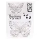 【Hot New Release】Butterflies Transparent Clear Silicone Stamp for Seal DIY Scrapbooking Photo Album Decorative Clear Stamp Sheets. 
