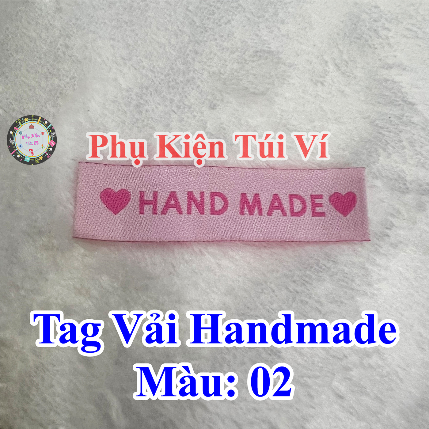 Tag vải handmade 4k/ cái