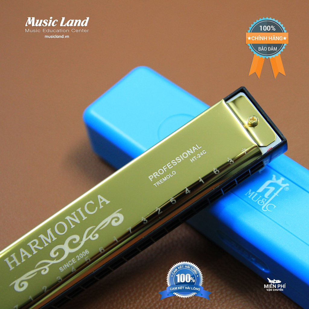 Kèn Harmonica HT-24C – Chính Hãng