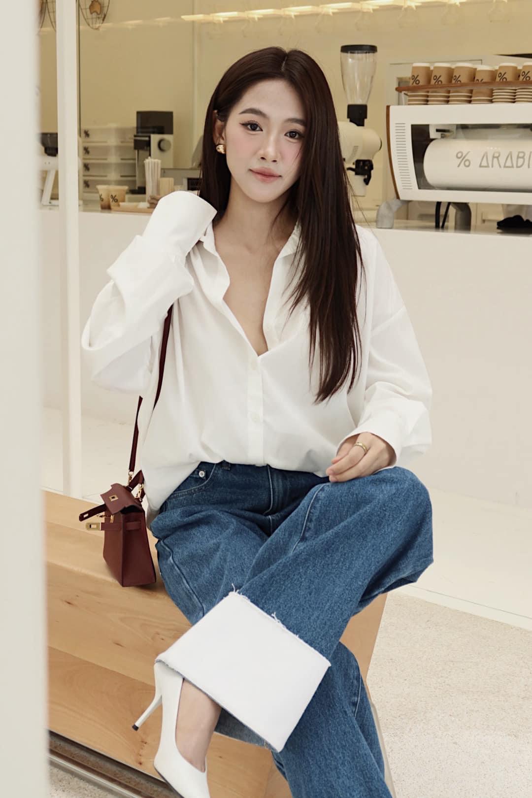 Quần jeans lật lai BASIC HEBE JEANS
