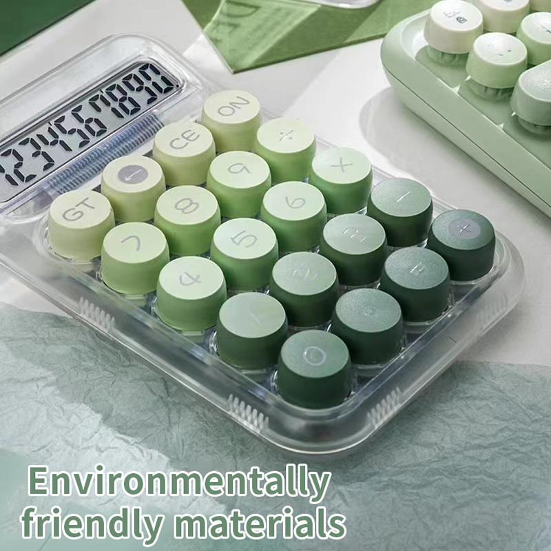 【Trick or Treat Alliance Mall】Gradient Large Button Calculator Large Screen Electronic Calculator 10 Digit Student Calculator.