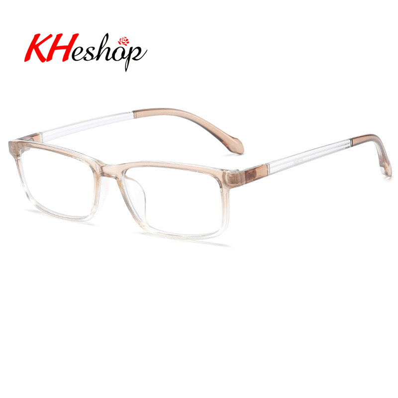 Kính 0 độ gọng vuông nhỏ lịch lãm sang trọng chống tia bức xạ bảo vệ mắt , Kính xem điện thoại tiktok không sợ đau mắt, có thể thay trong mã Y2825 - kheshop