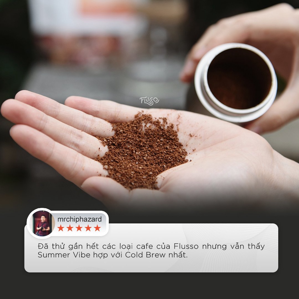 Cà Phê Cold Brew Nguyên Chất Flusso Summer Vibe - Cà Phê Ủ Lạnh Cold Brew, Pour Over