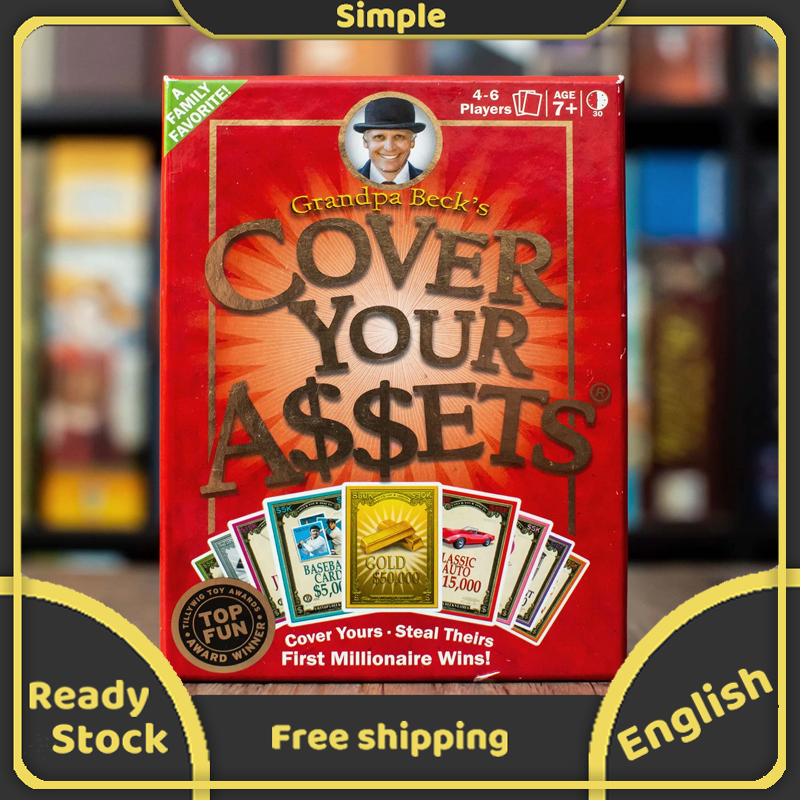 Cover Your Assets Board Game English Version Easy to Learn and Outrageously Fun Kids