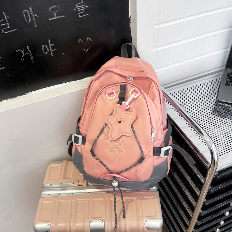 YA ZHOU LONG Japanese backpack women's large capacity travel college student simple casual middle school school bag