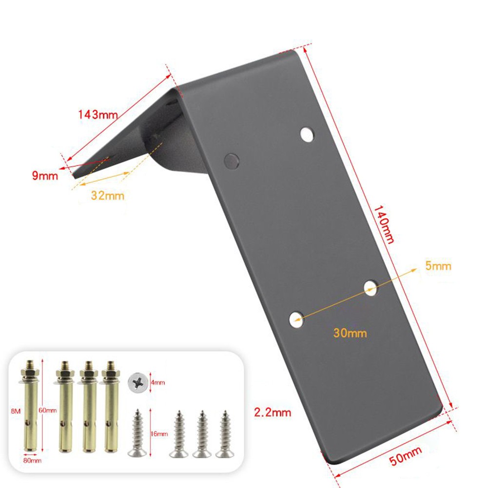【Unirax】 Chân đế chịu lực cao, kệ Kim Loại Lớn, hình tam giác nổi treo tường 【hàng có sẵn】