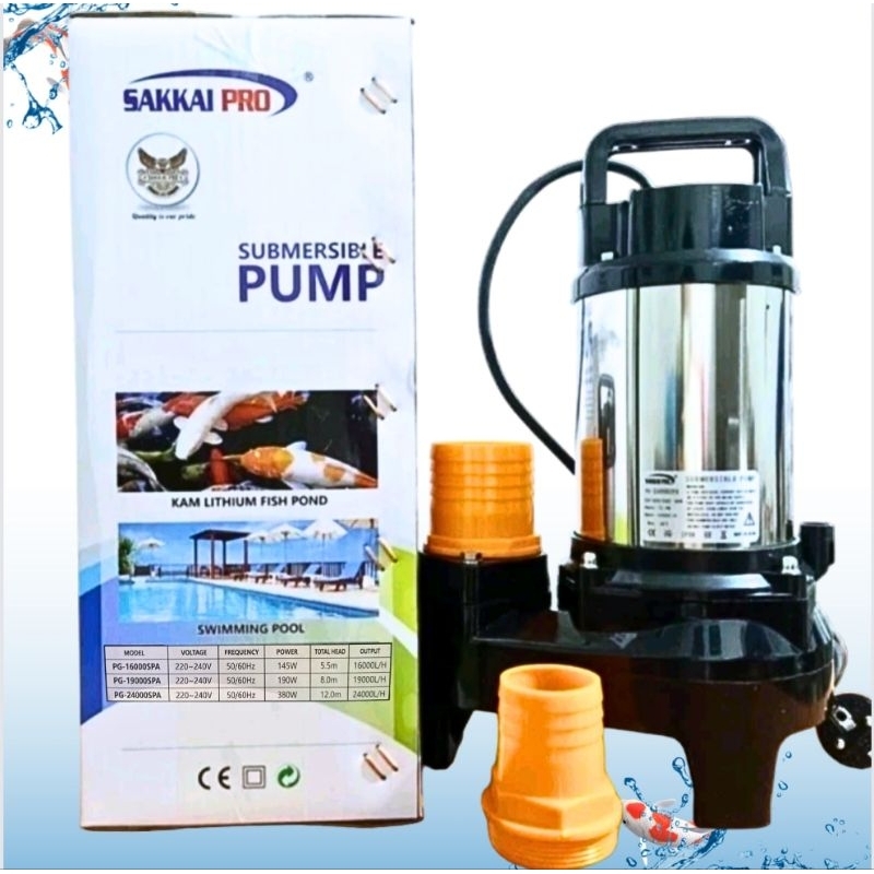 Pompa kolam SUBMERSIBLE PUMP SAKKAI PRO PG 19000SPA