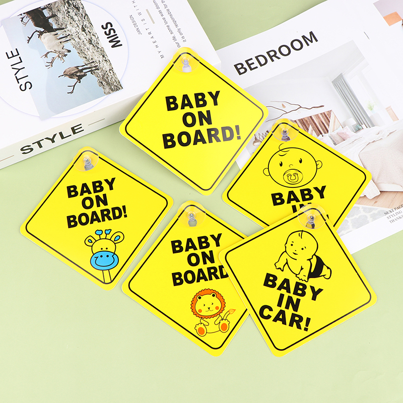Baby%20On%20Board%20Safety%20Car%20Window%20Suction%20Cup%20Yellow%20Warning%20Sign%20Driving%20Car%20Stickers%20Demoo%20-%20Image%203