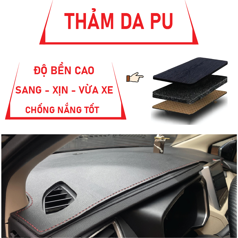 Thảm taplo Veloz - Avanza 2022 2023, chất liệu cao cấp, chuẩn form, hiện đại, tham taplo bảo vệ mặt taplo