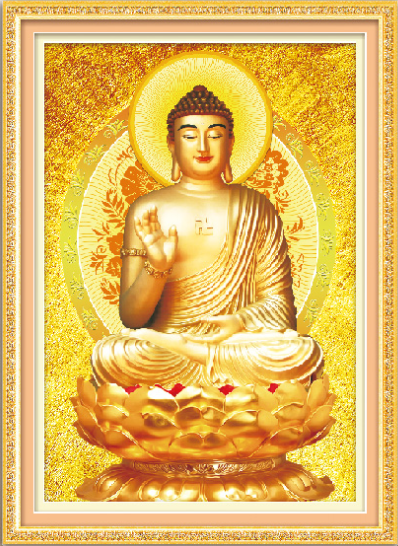 Giảm Giá Tranh Đính Đá Abc 3D Phật Thích Ca Mẫu Ni Df596 , Lg1497  Kt:40X55Cm - Beecost