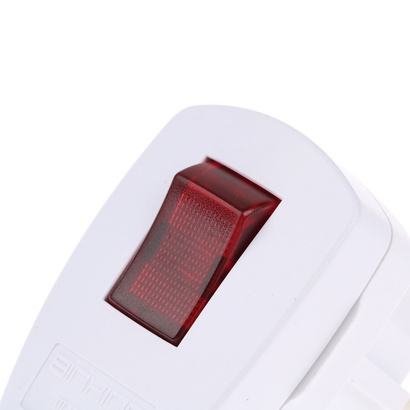 1Pc Germany Type F Rewireable Power Plug W/ LED Indicator Switch Detachable Plug. 