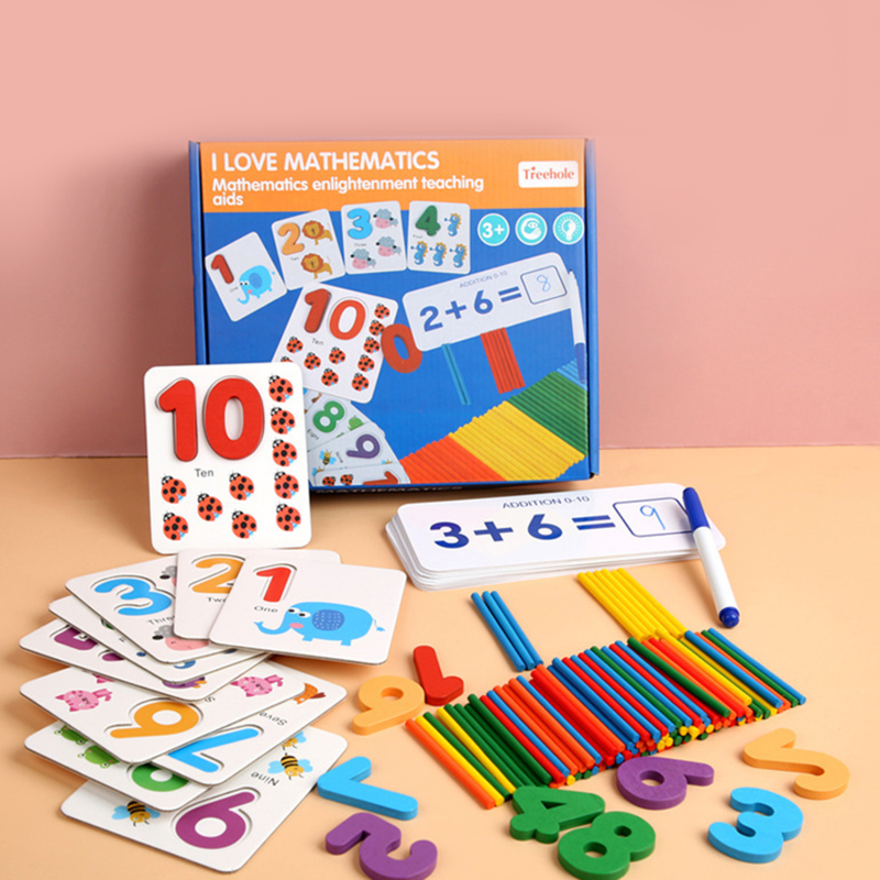 Early Childhood Education Mathematics Toys Number Matching Card Parent-child Learning Teaching Aids