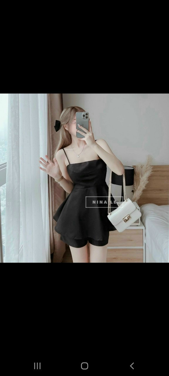Set đồ đùi 2 dây xinh xắn (có mút)