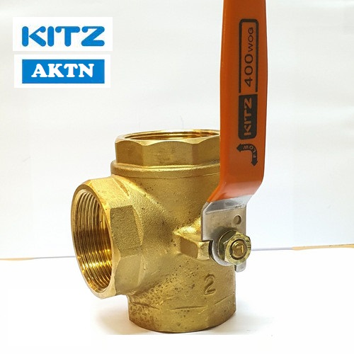 3Way Ball Valve Kitz, Size 1/2", 3/4", 1", 11/4",11/2", 2" AKTN Type