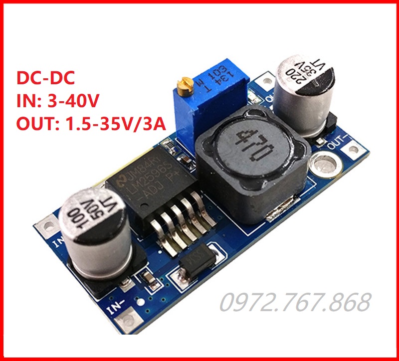 Mạch hạ áp, giảm áp dc-dc lm2596 3a