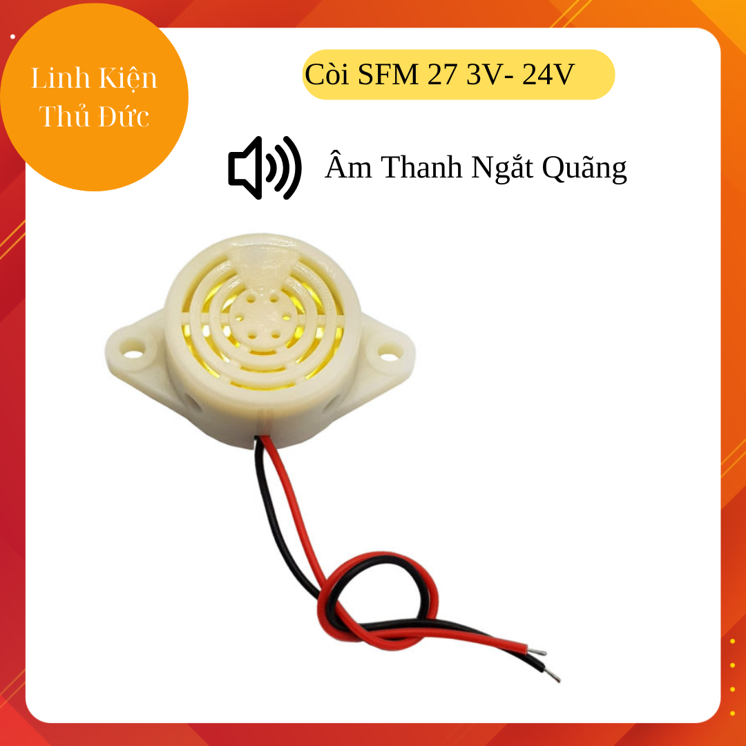 Còi báo động sfm 27 3v - 24v