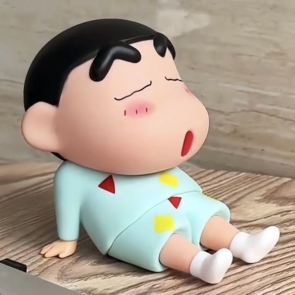 FG Crayon Shin-Chan Action Figures Mobile Phone Holder Desktop Decoration. 