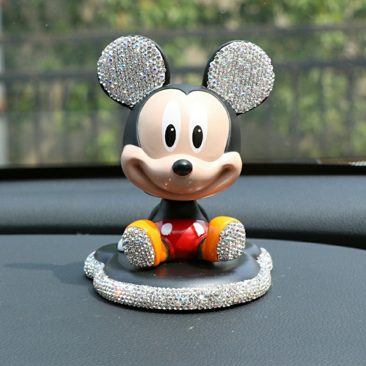 Decor Trang Trí ô tô - 1 con chuột mickey lắc đầu đáng yêu đặt trên taplo hoặc bàn làm việc trang trí