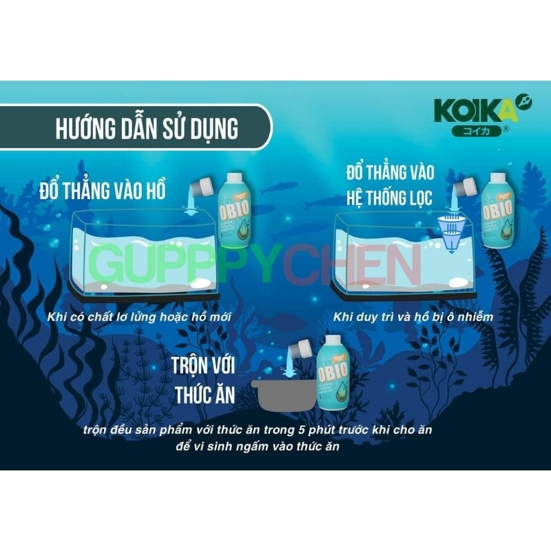 Men Vi Sinh KoiKa OBIO - Vi Sinh Cao Cấp Cho Hồ Cá
