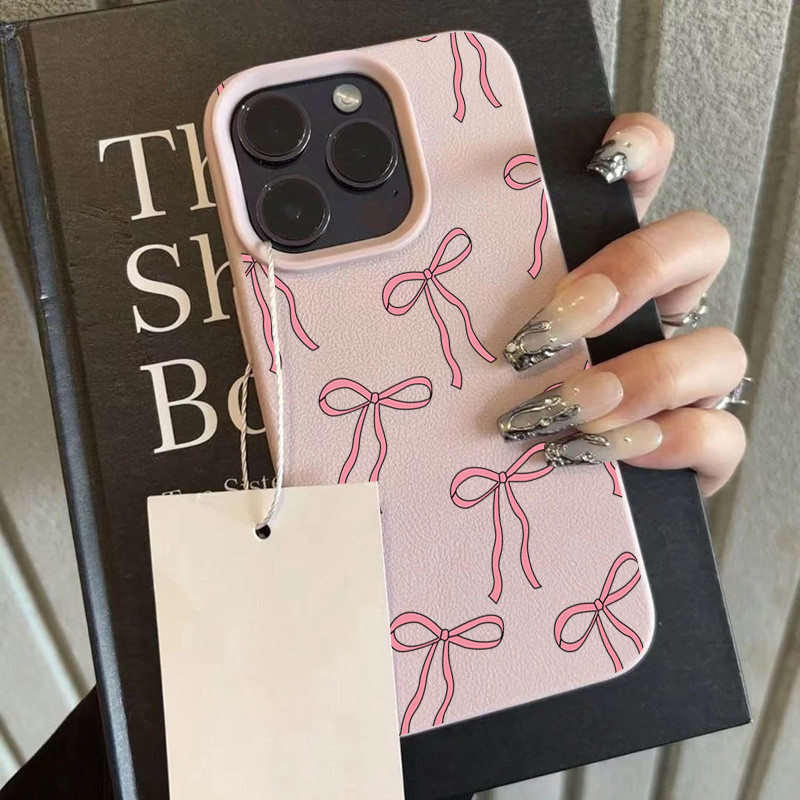 Handyhülle Aus Leder Für Iphone 16 15 14 13 12 11 Pro Max Pink_voghion.com