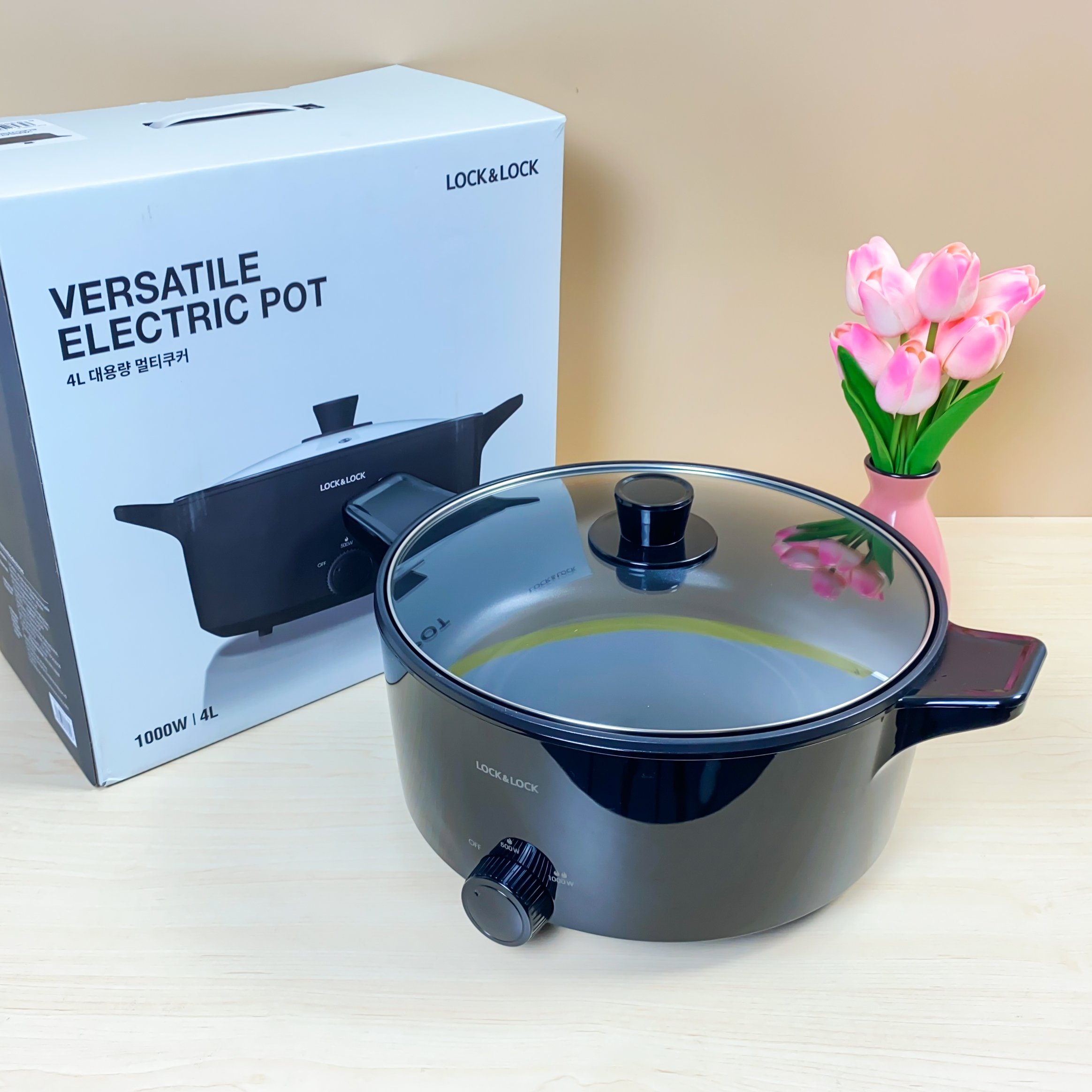 Nồi điện đa năng Lock&Lock Versatile Hot Pot 4L EJP546BLK