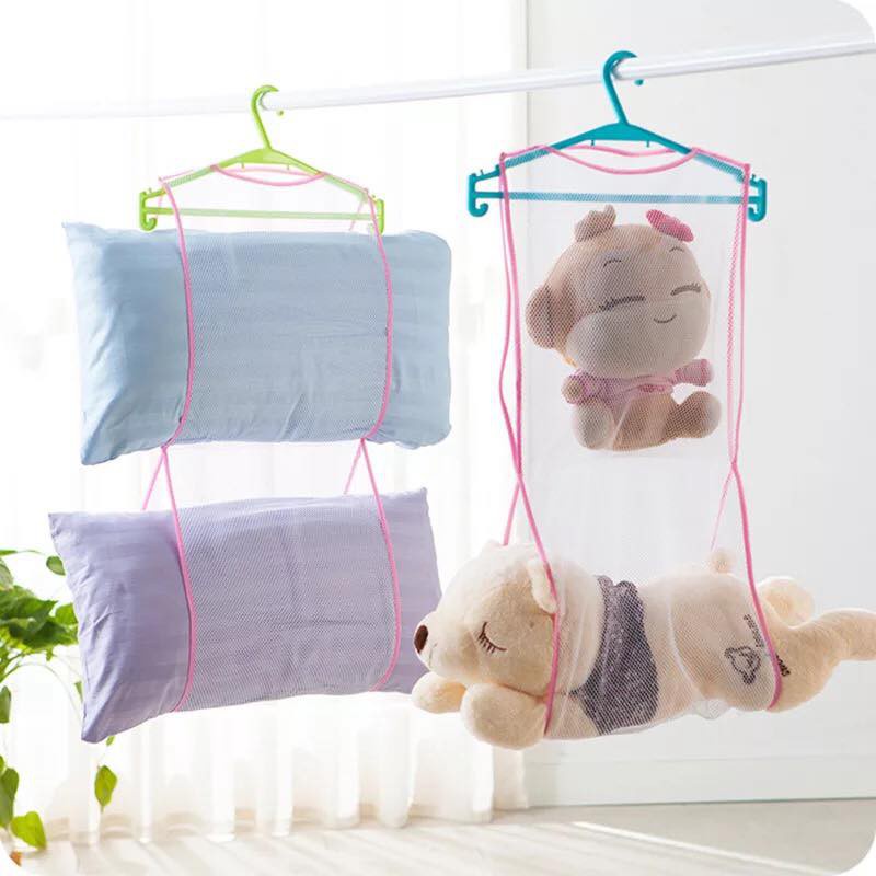 Túi Lưới Phơi Gối, Gấu Bông Đa Năng