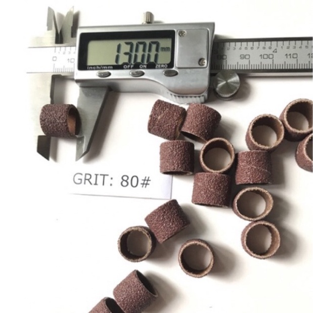 đầu chà nhám gắn trục 12.7mm grit 80/120/320/600.