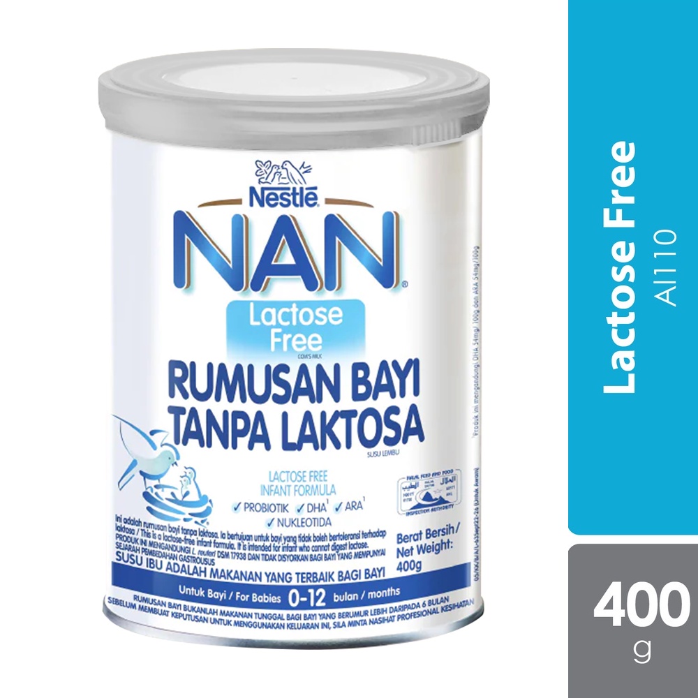 Nestle NAN Lactose Free Infant Formula 0-12 months 400g Lazada