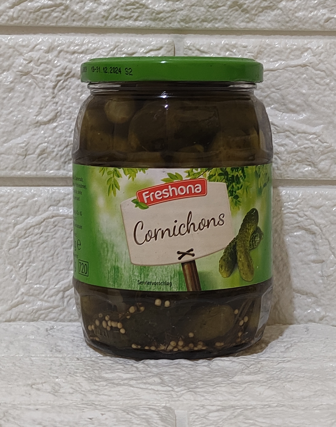 PICKLED CUCUMBER CORNICHONS IMPORTED GHERKIN DILLS FRESHONA CORNICHONS