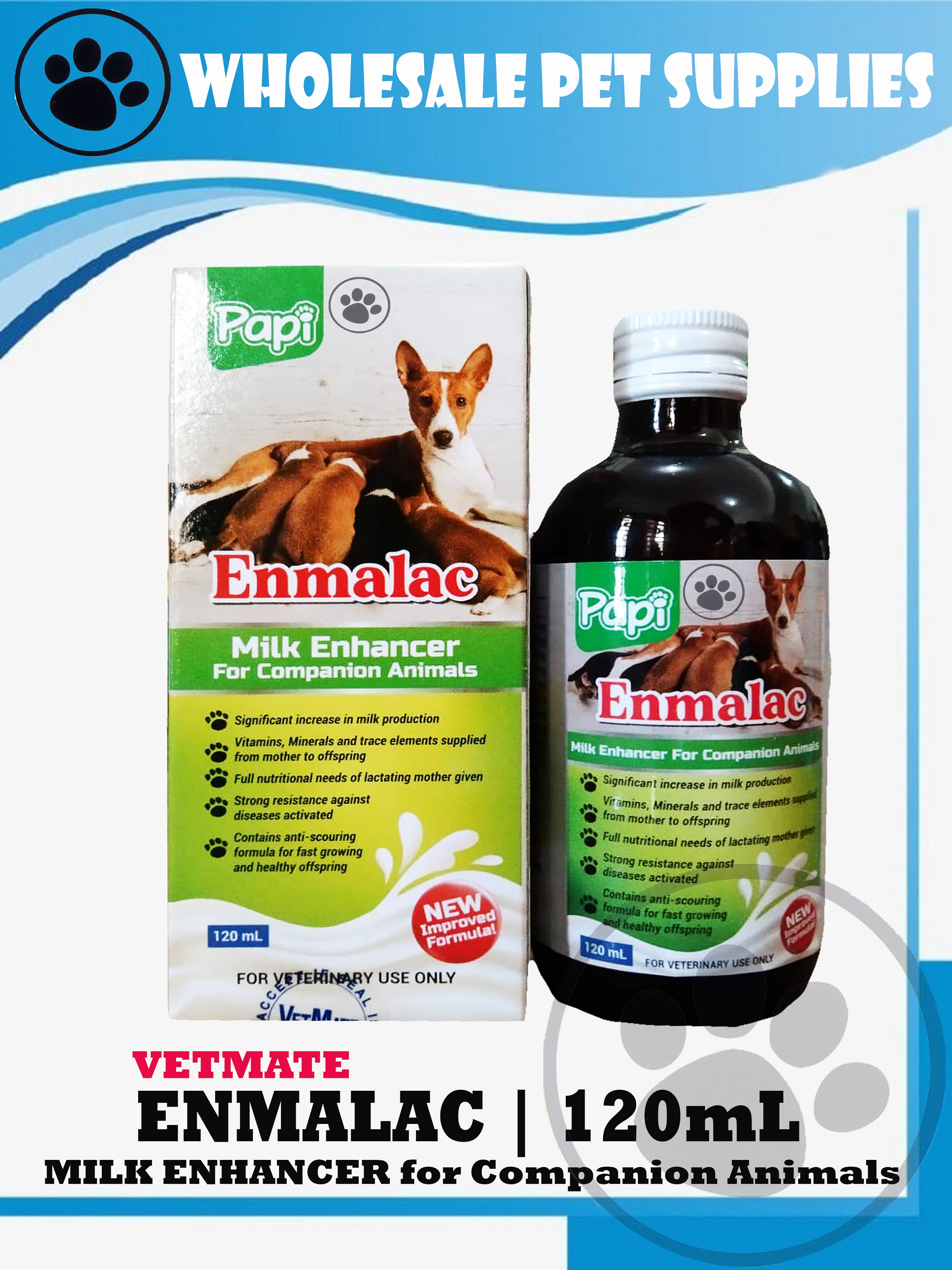 ENMALAC Milk Enhancer for Companion Animals | 120mL | Lazada PH